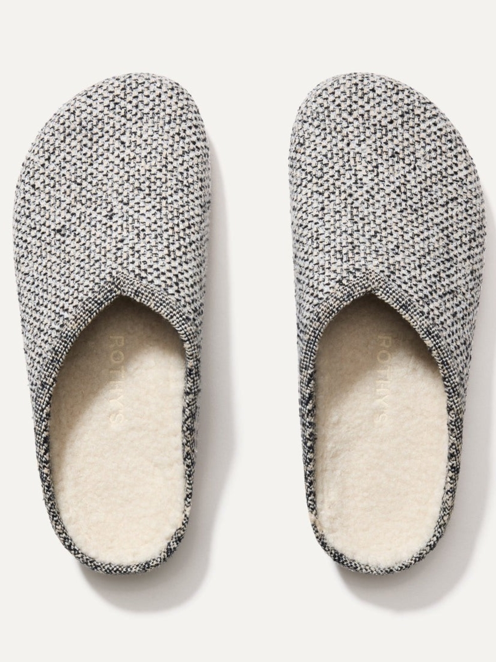 Rothy's The Cozy Clog In Cookies And Cream Boucle, Size 7 (S1)